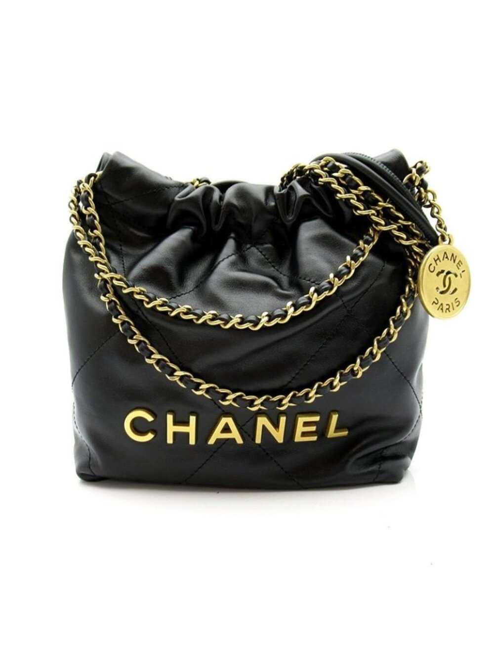 Chanel 22 Mini Handbag Calf Black